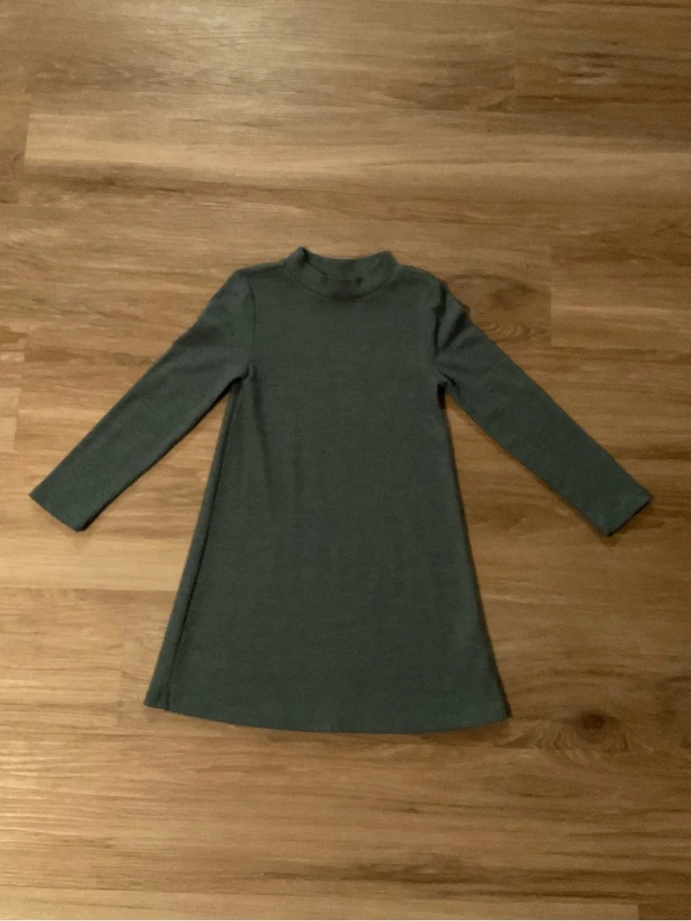 Old Navy Girls Dark Teal Mock Neck Long Sleeve Dress